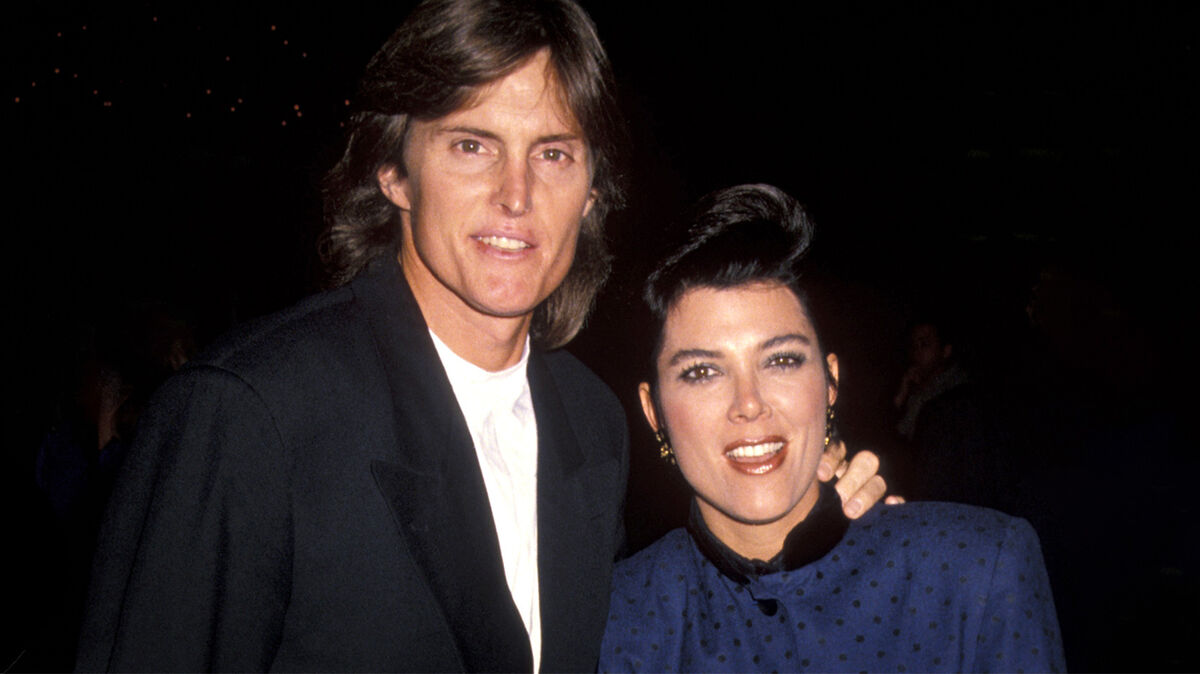 Bruce Jenner and Kris Kardashian 1990