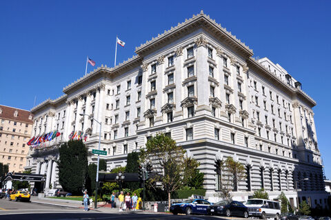 The luxurious Fairmont Hotel in San Francisco