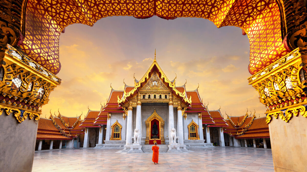 The Marble Temple, Bangkok, Thailand