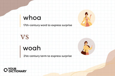 17th and 21st century Women with  Whoa vs Woah definitions