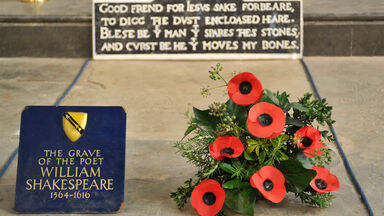 grave of William Shakespeare