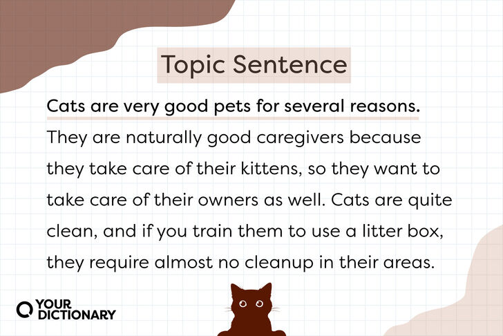 Examples Of Topic Sentences That Make The Purpose Clear YourDictionary