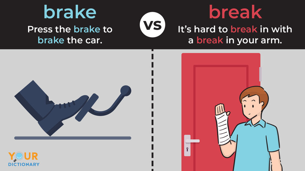 Break vs. Brake Choose the Correct Word YourDictionary