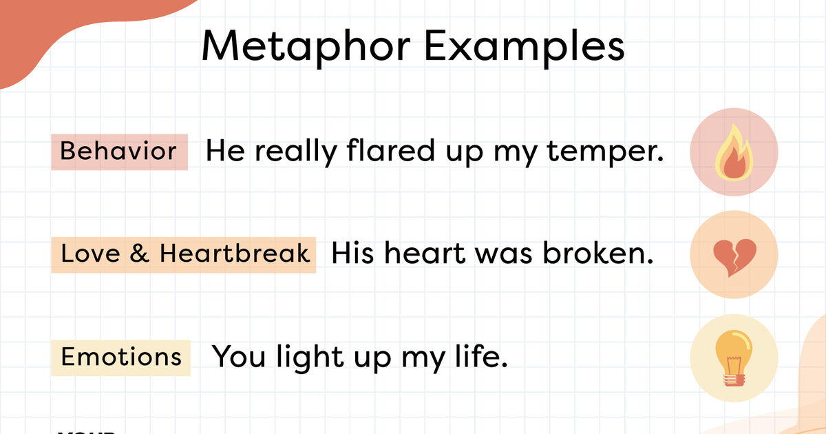 metaphor examples for essay