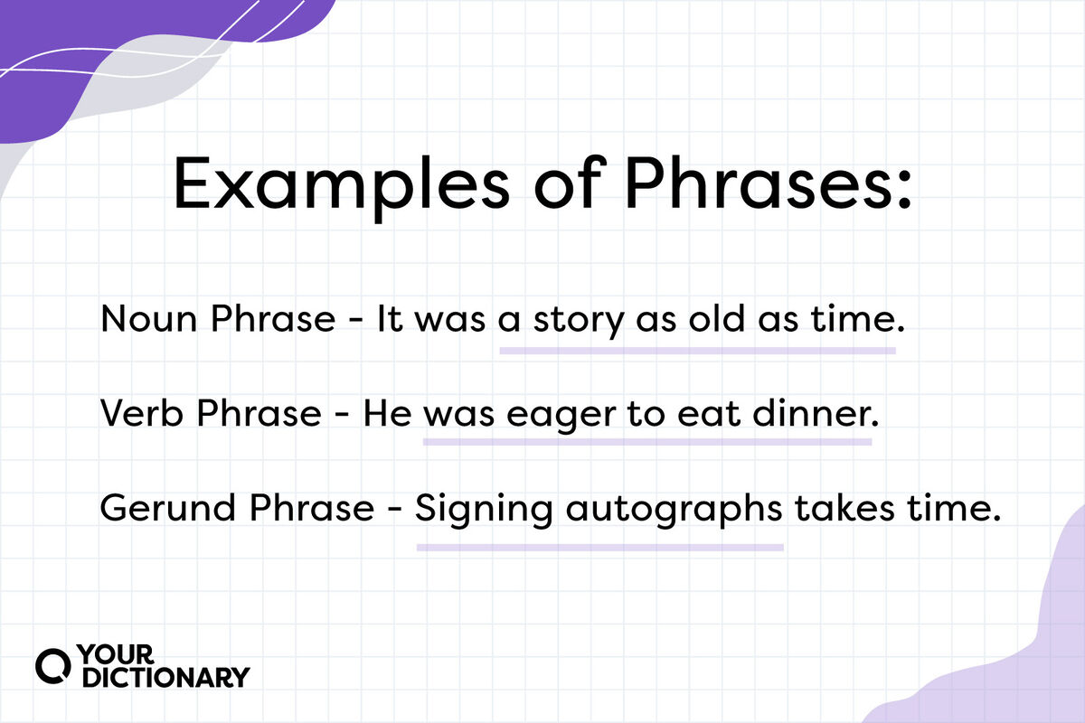 Phrase examples