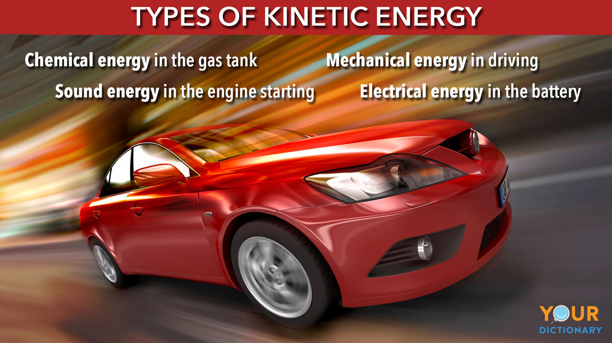 types of kinetic energy with car example