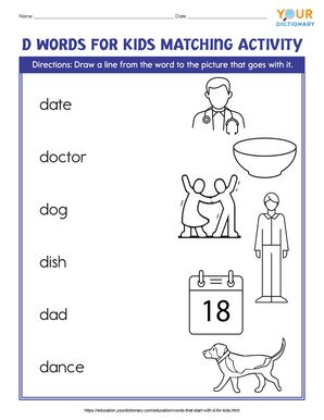 Words That Start With D For Kids | YourDictionary