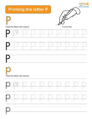 List of Words That Start With Letter 'P' For Children