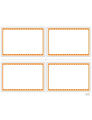 orange and white flash cards