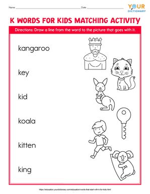 Words That Start With K For Kids | YourDictionary