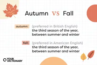 Leaves With Autumn vs. Fall Definitions