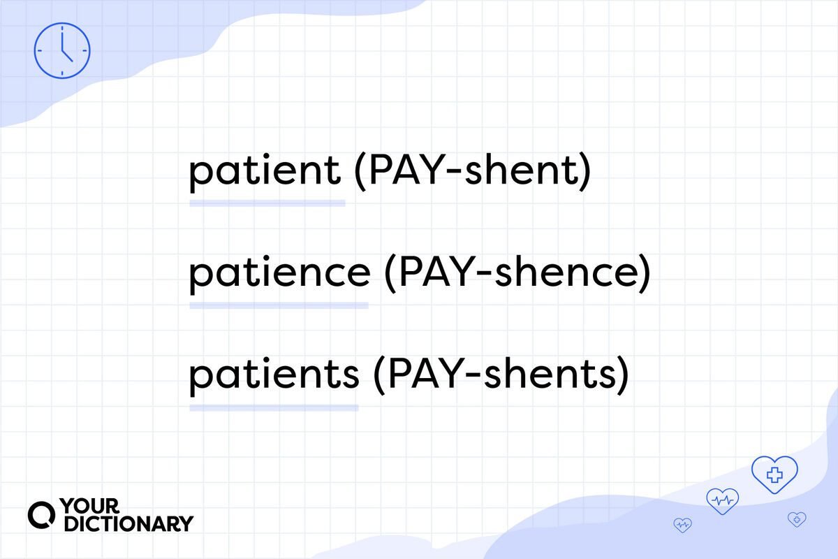 Patient vs Patients vs Patience Pronunciations