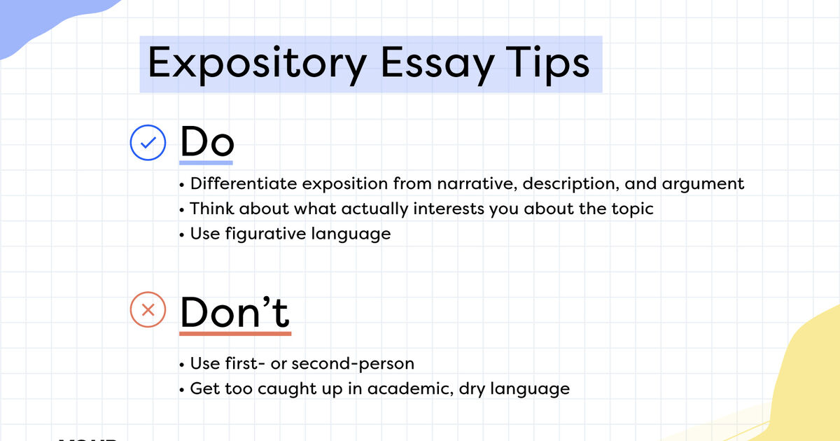 what are the steps in writing an expository essay