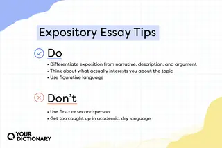 three tips for what to do and two tips not to do with an expository essay