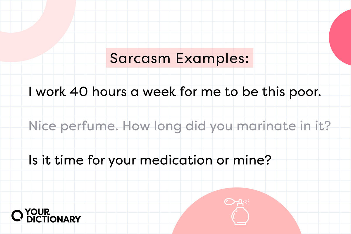 Perfume Bottle Icon With Sarcasm Examples