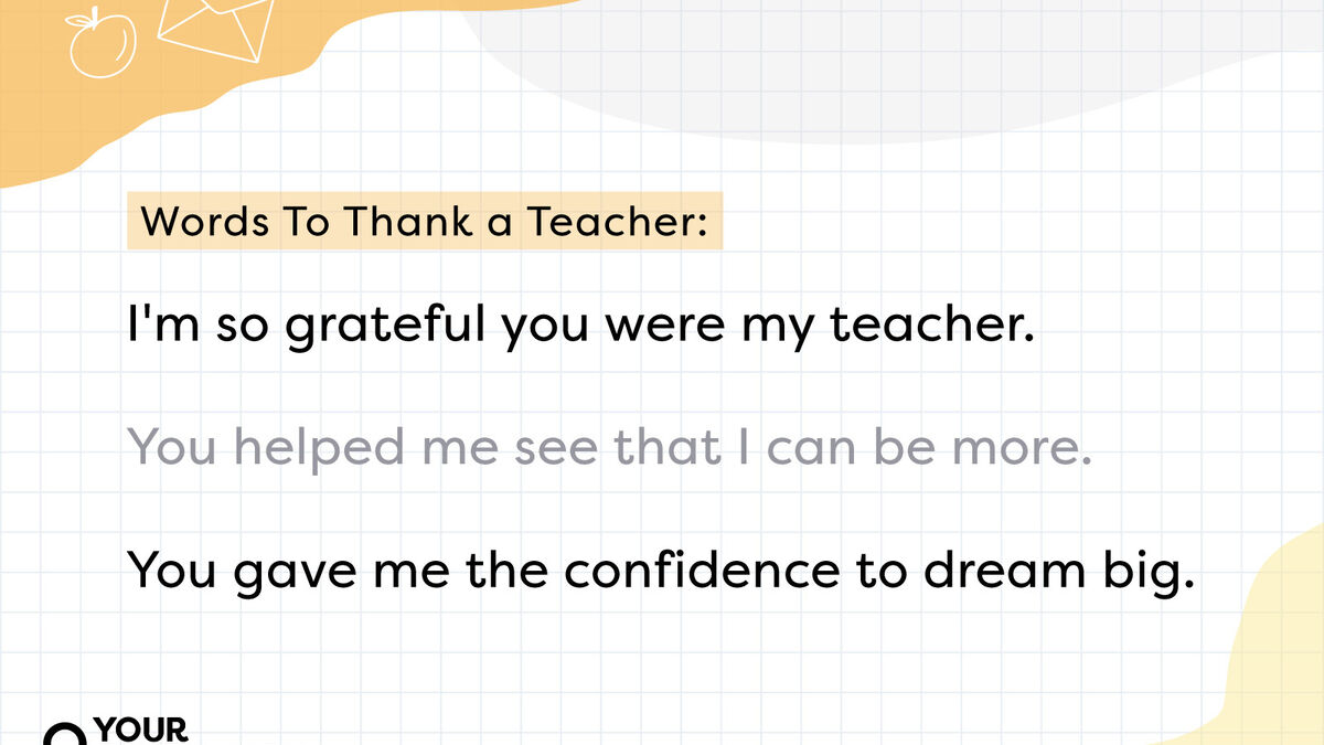 nice things to say about teachers
