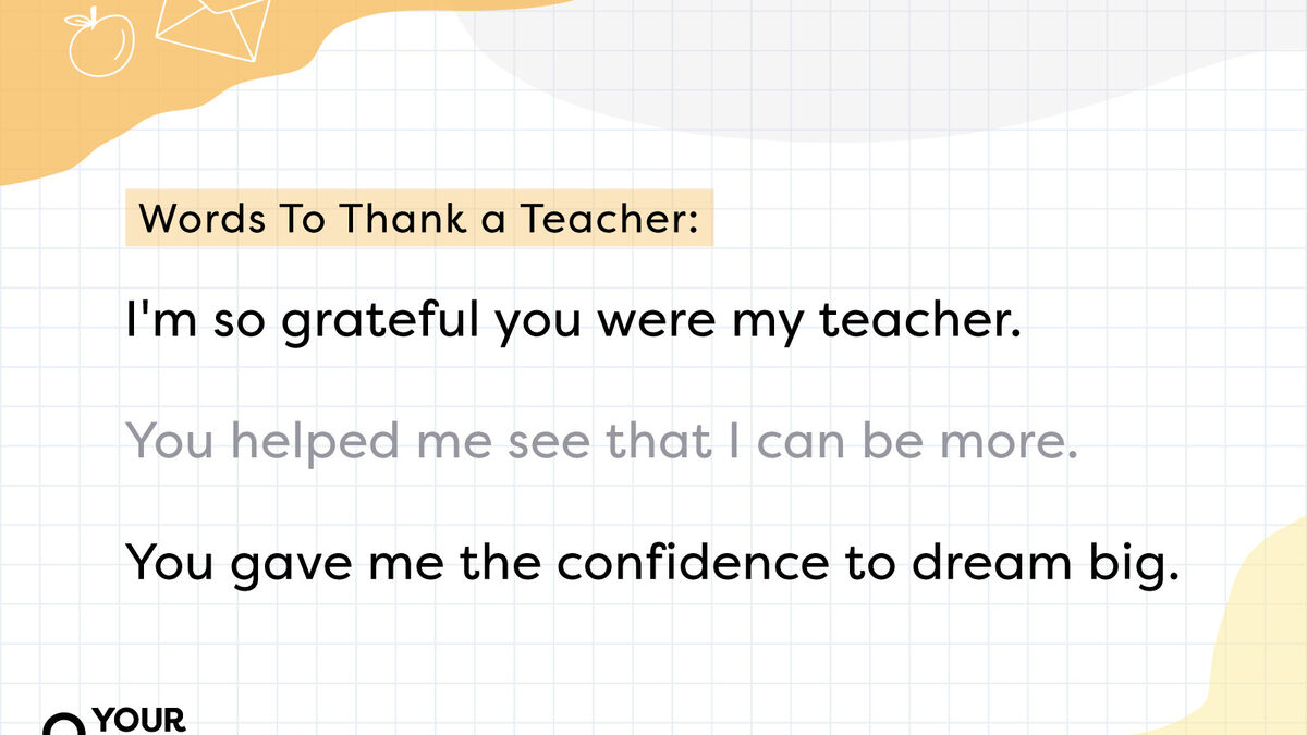 thank you notes for teachers from student