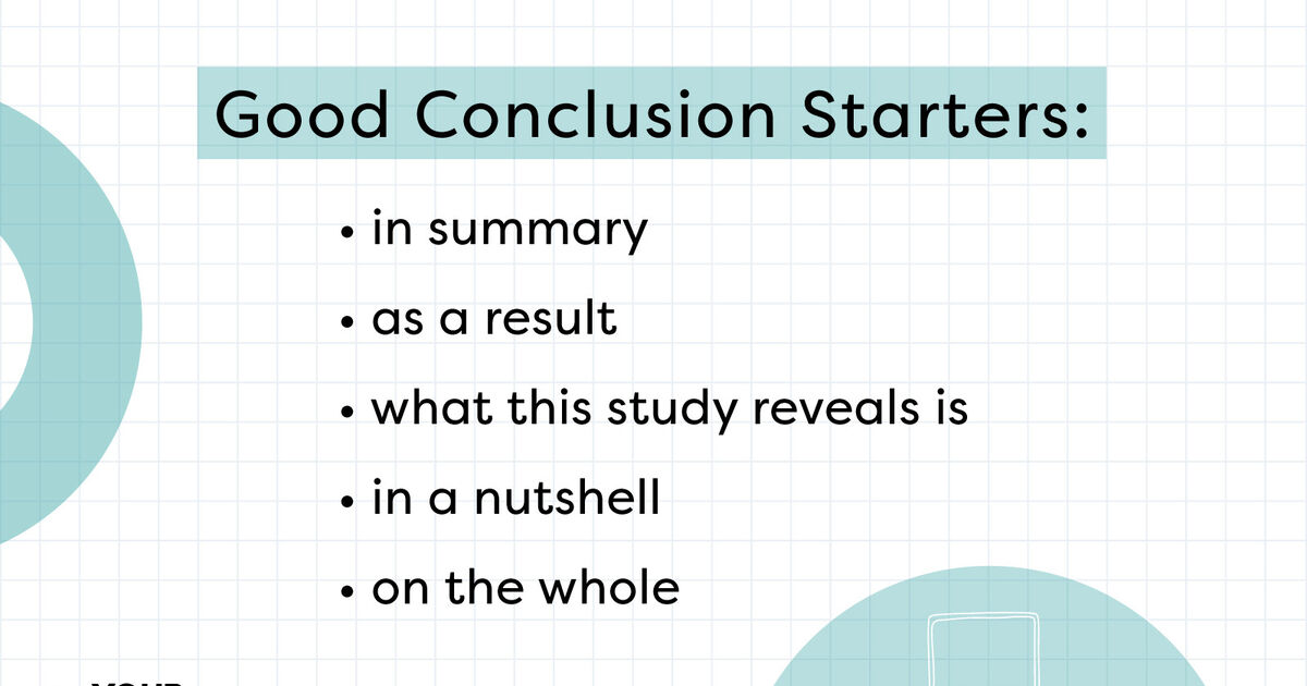 how to start a good conclusion