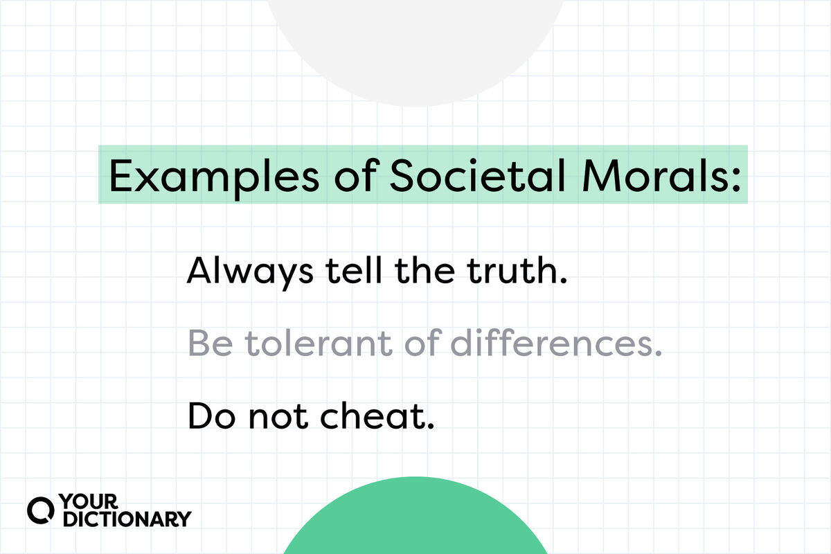 Examples of Societal Morals