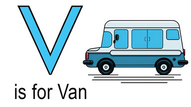 V words for kids example of van