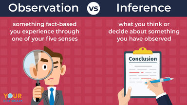 observation versus inference