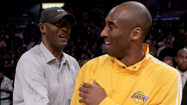 Kobe Bryant with father Joe Jelly Bean Bryant 2010