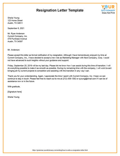 How To Write A Resignation Letter The Right Way Template Included