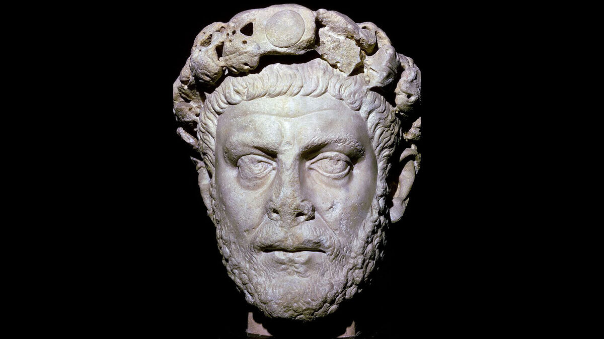 bust of Roman emperor Diocletian