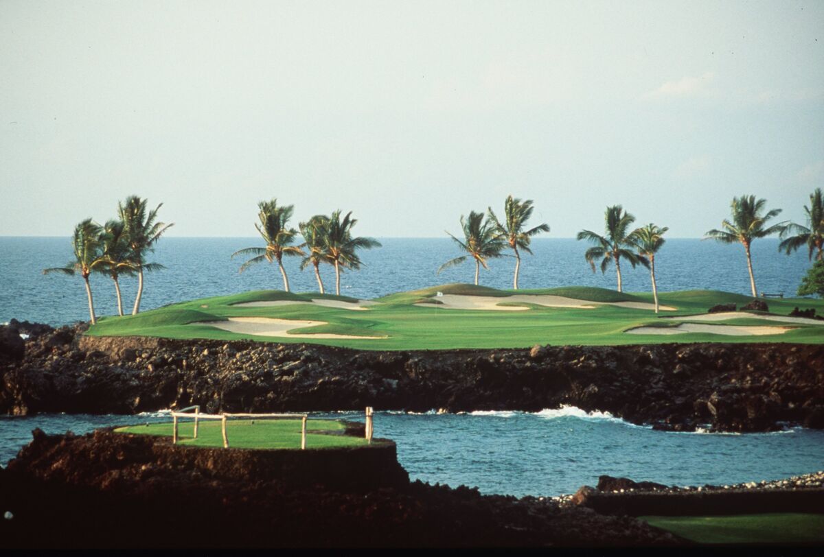 The 15th hole at Mauna Lani Resort
