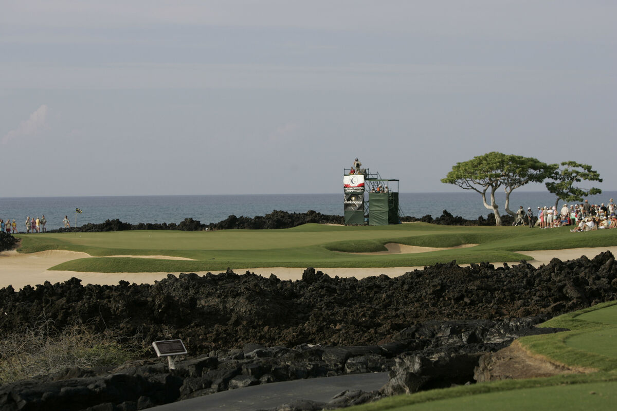 Hualalai Resort golf course in Kona, Hawaii