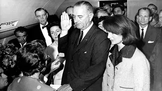 Lyndon B Johnson sworn in as President