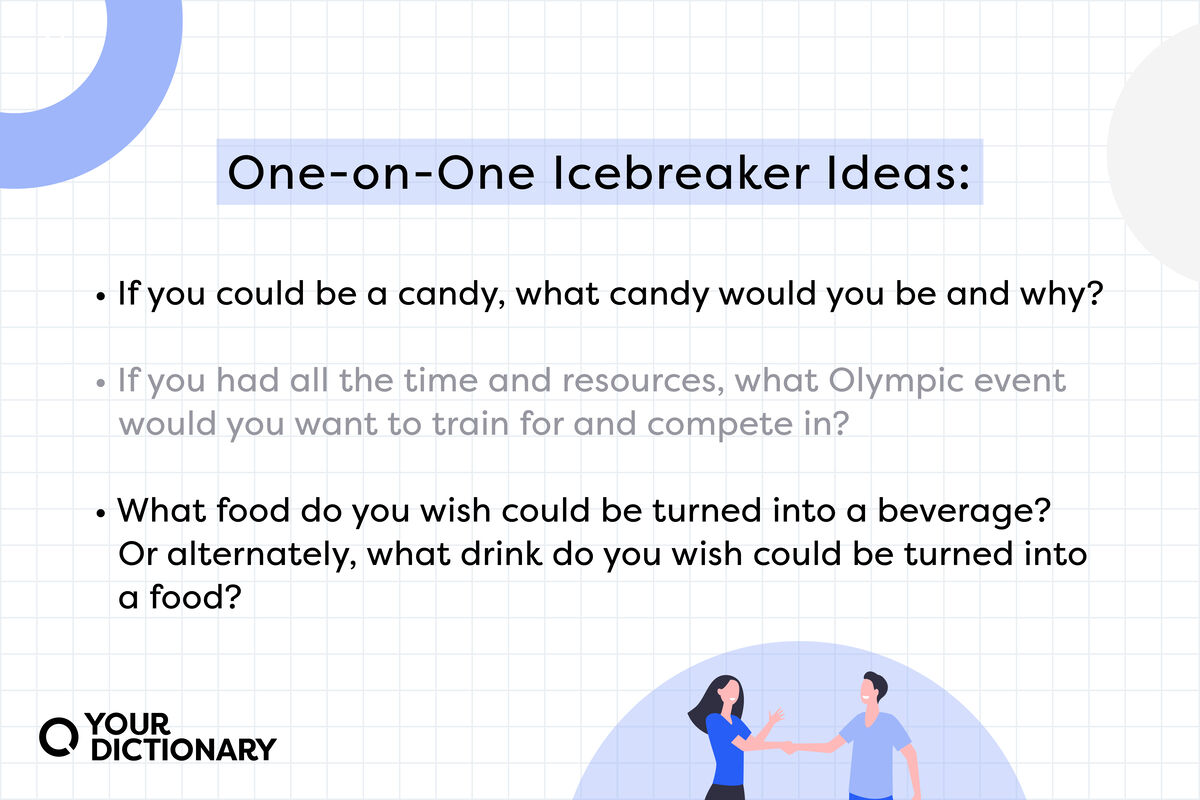 three icebreaker questions from the article