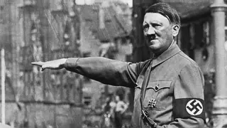 Adolf Hitler Platz Nazi salute