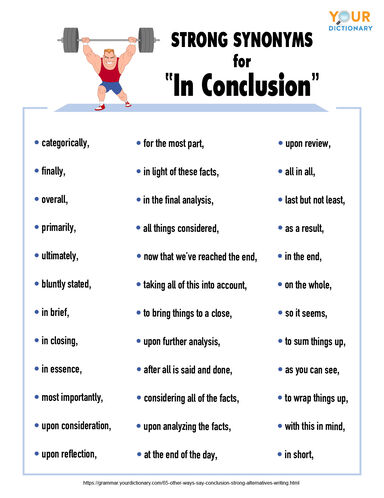 65 Other Ways To Say In Conclusion Strong Alternatives In Writing