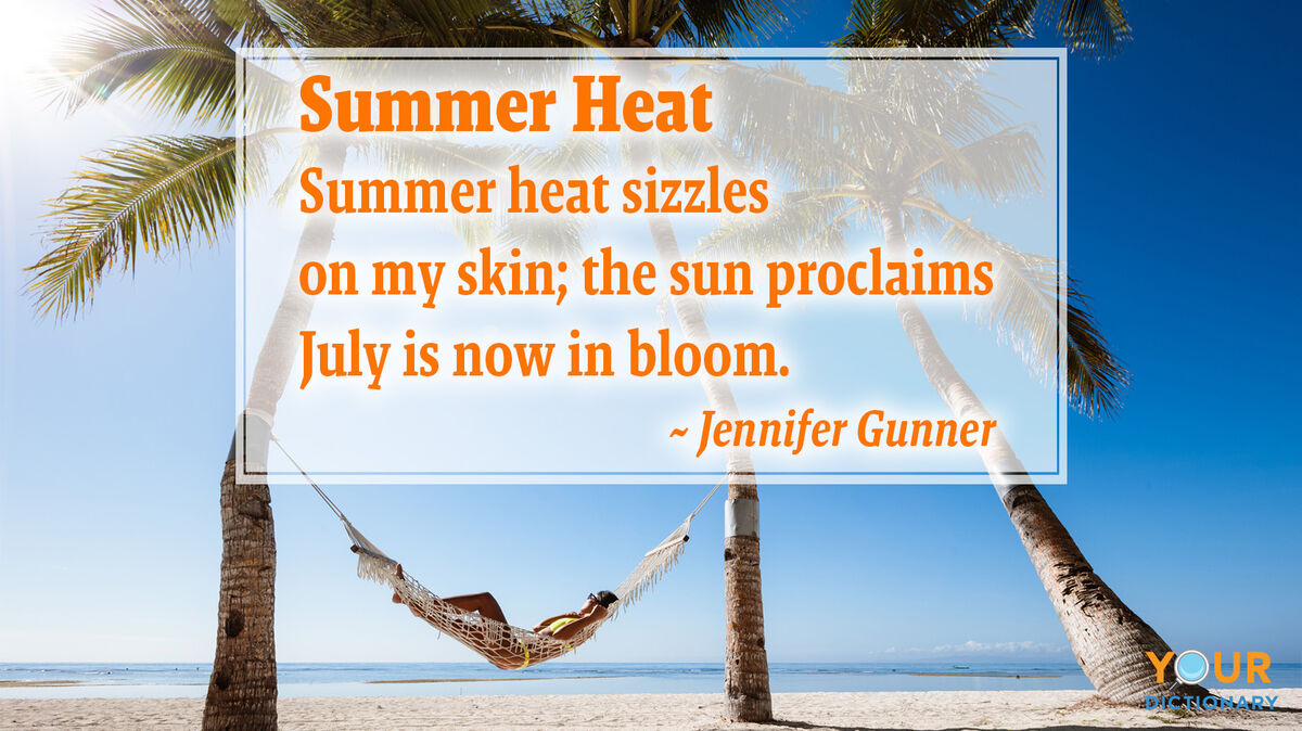 summer heat poem by jennifer gunner