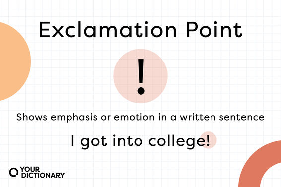 exclamation point meaning and example sentence that are shared in the article