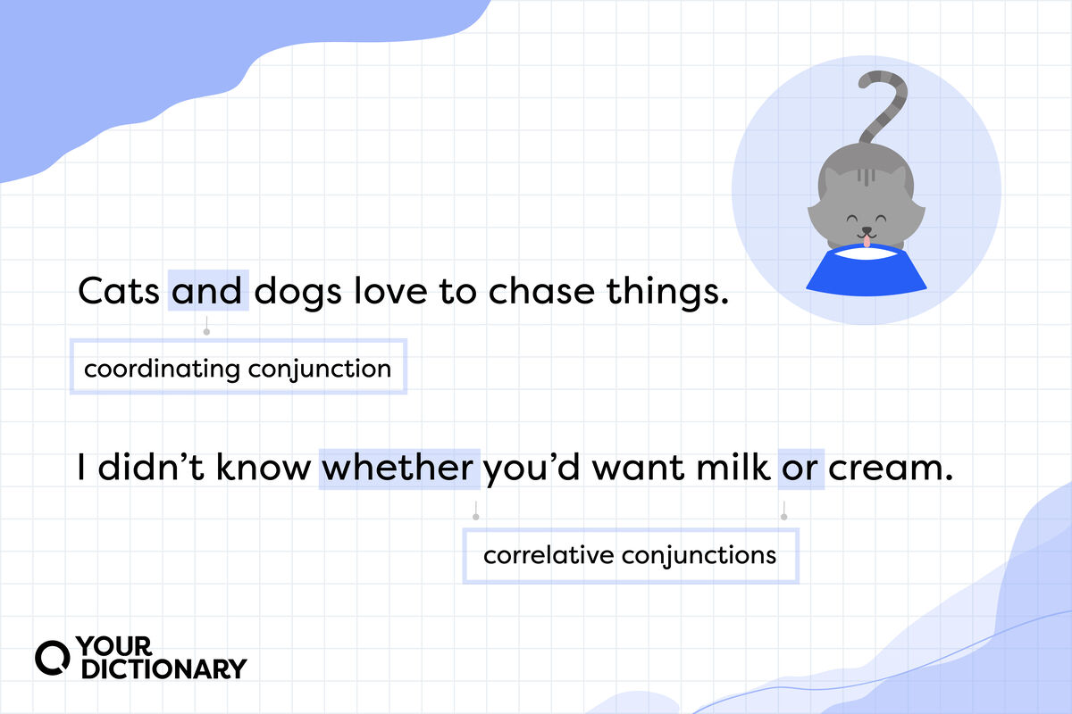 example sentences using correlative and coordinating conjunctions