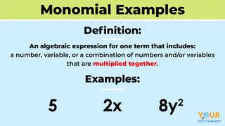 monomial examples