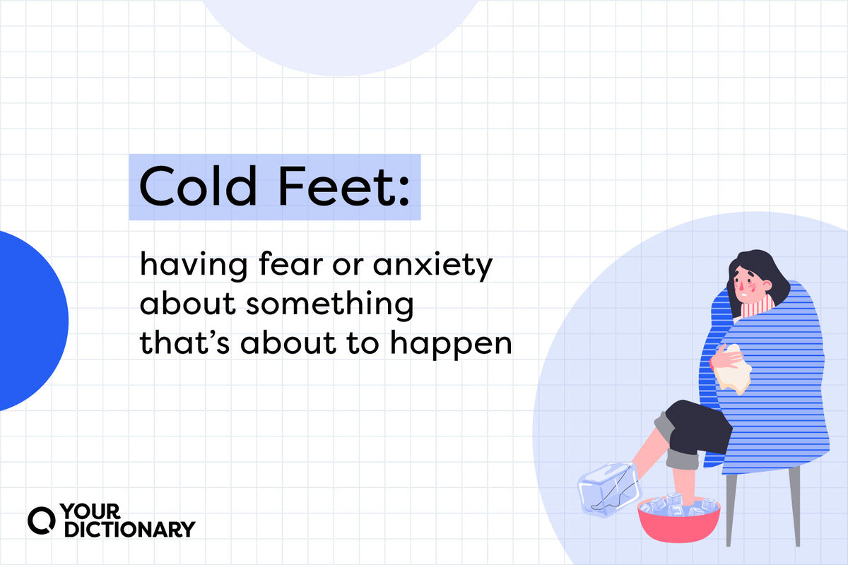 meaning of "cold feet" idiom restated from the article