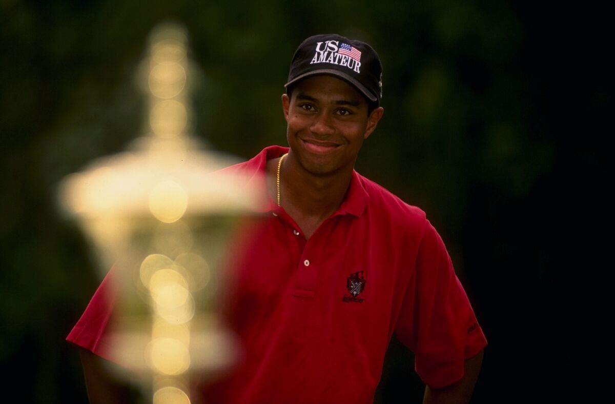 Tiger Woods at the 1996 U.S. Amateur