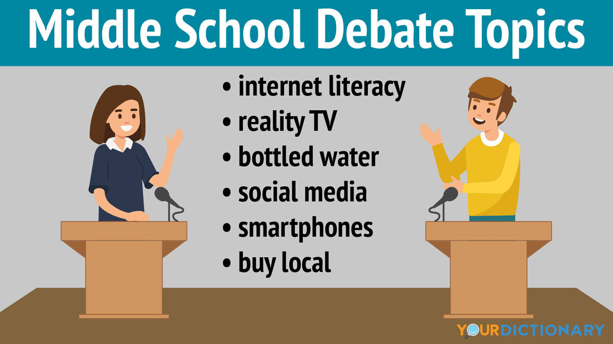 debate assignments for middle school