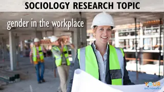 Sociology research topic gender in the workplace