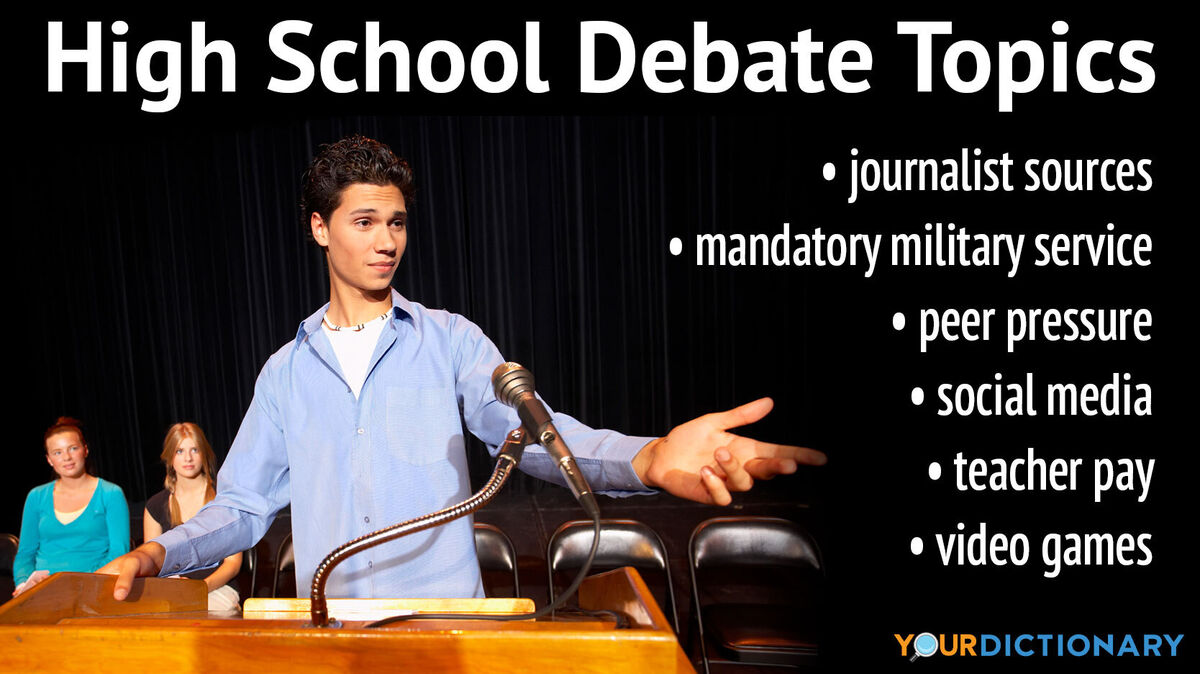 speech competition topics for high school students