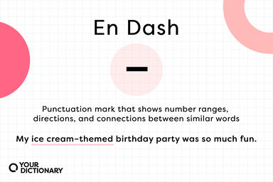 definition of en dash symbol with example sentence from the article