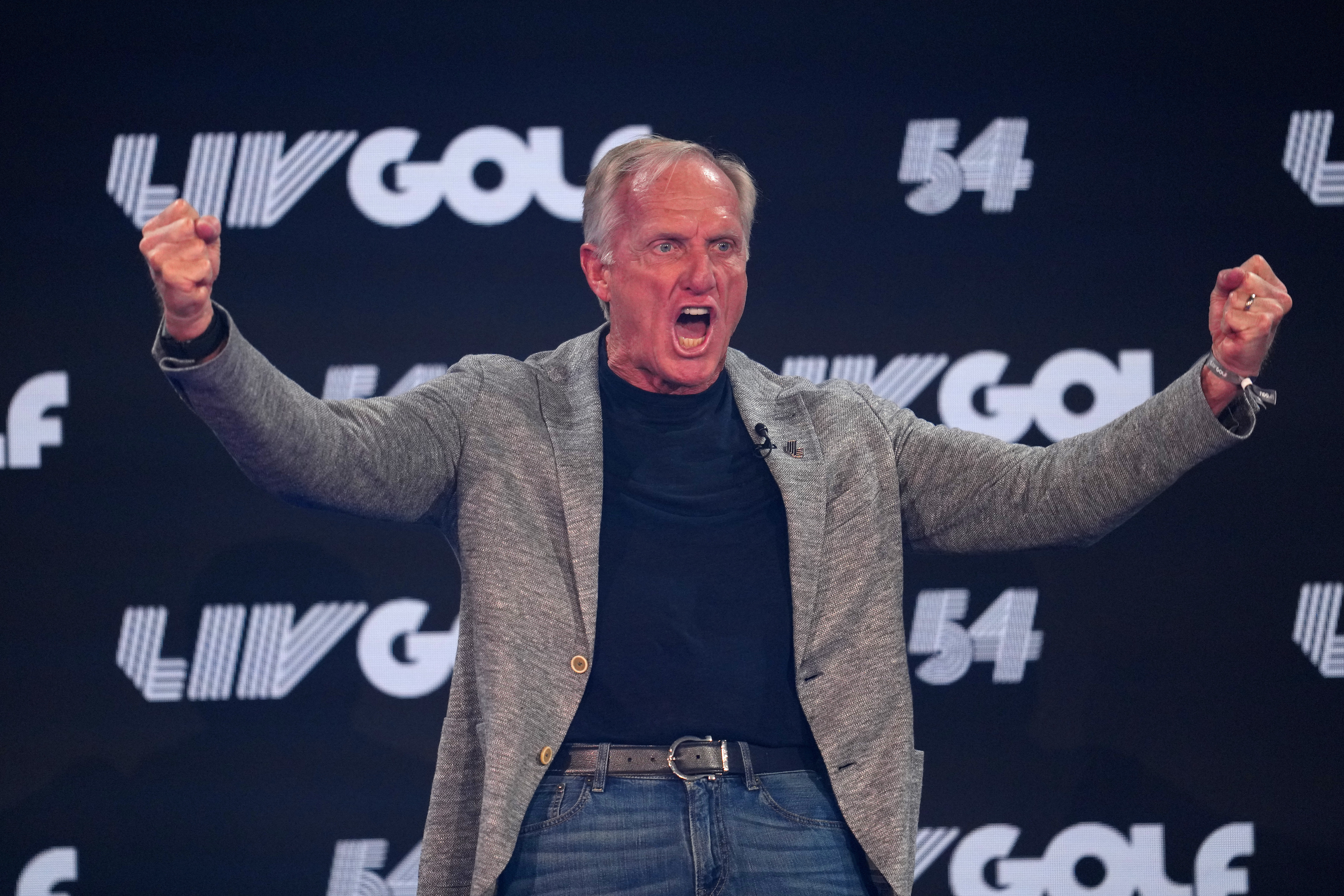 Greg Norman at the inaugural LIV Golf event