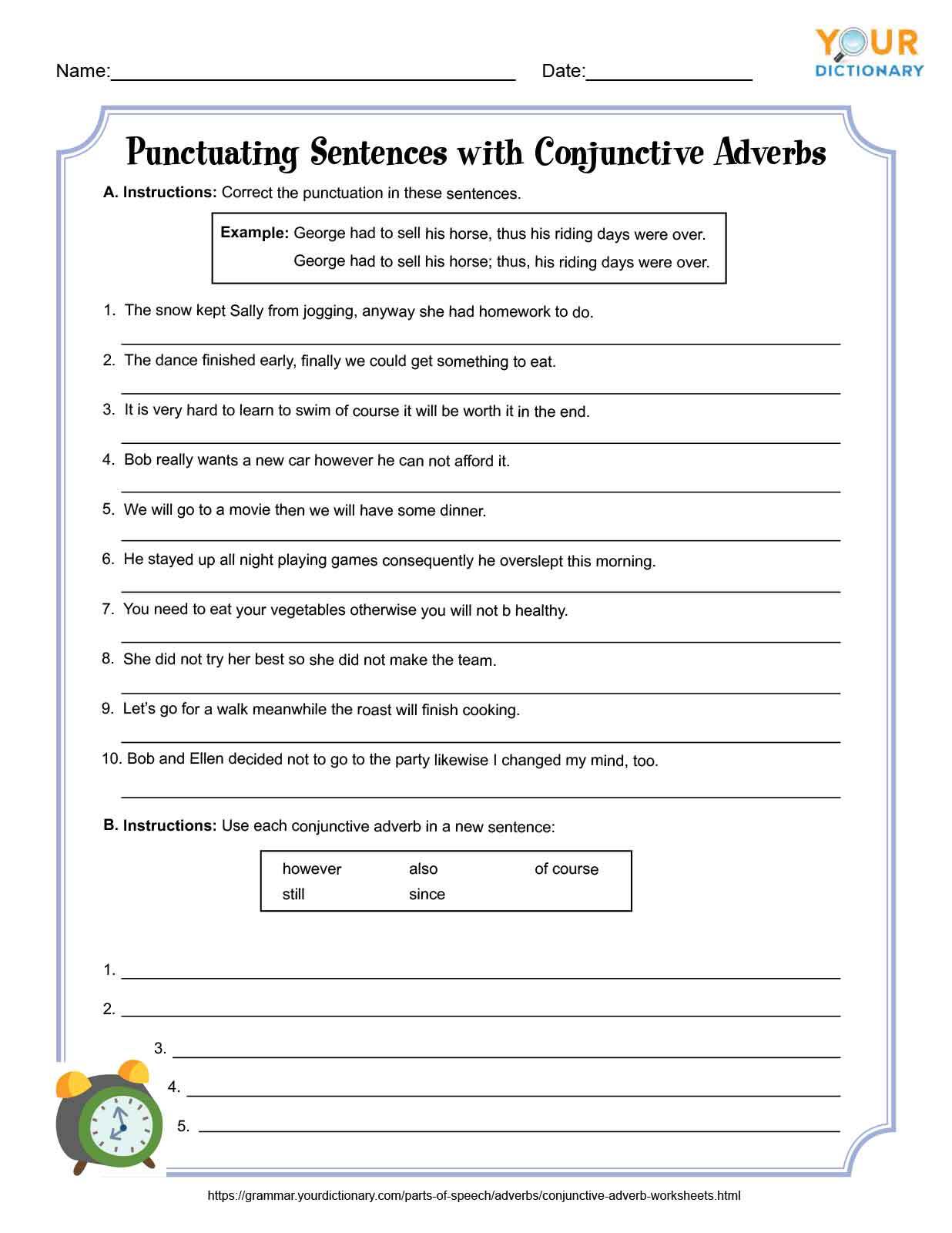 Adverb Worksheets For Elementary School Printable Free K5 Learning 
