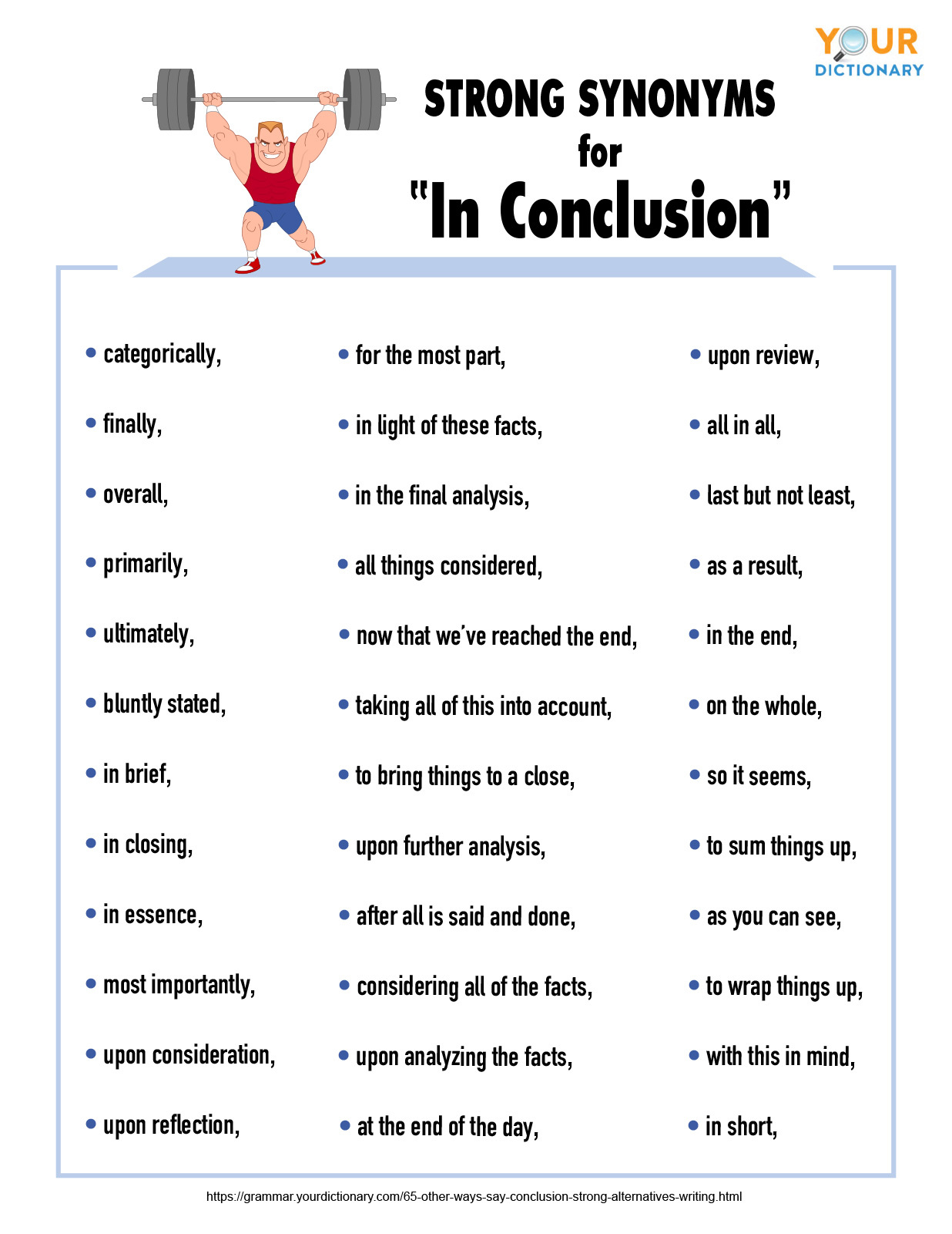 65+ Other Ways to Say 'In Conclusion' Strong Alternatives in Writing