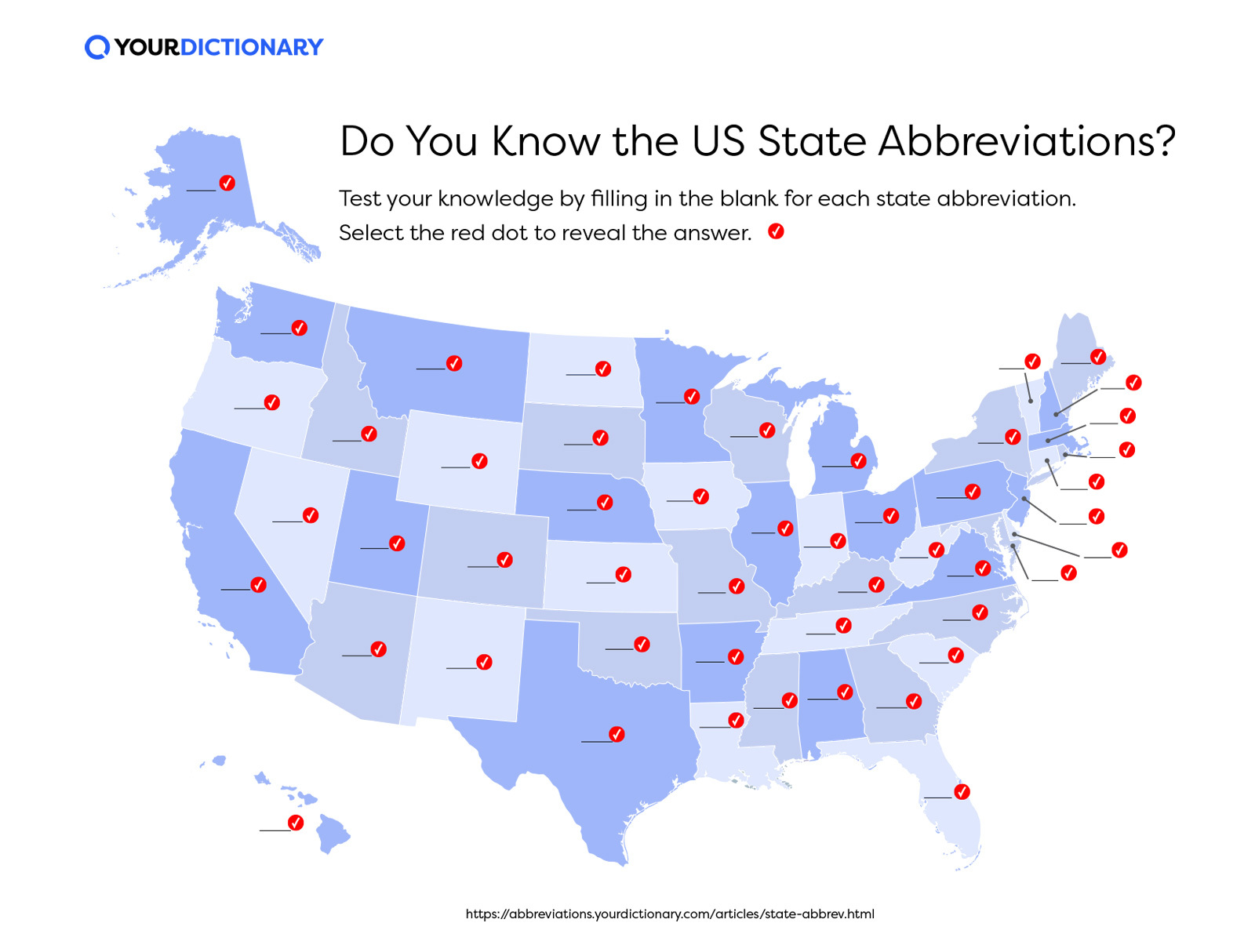US State Abbreviations Quiz 