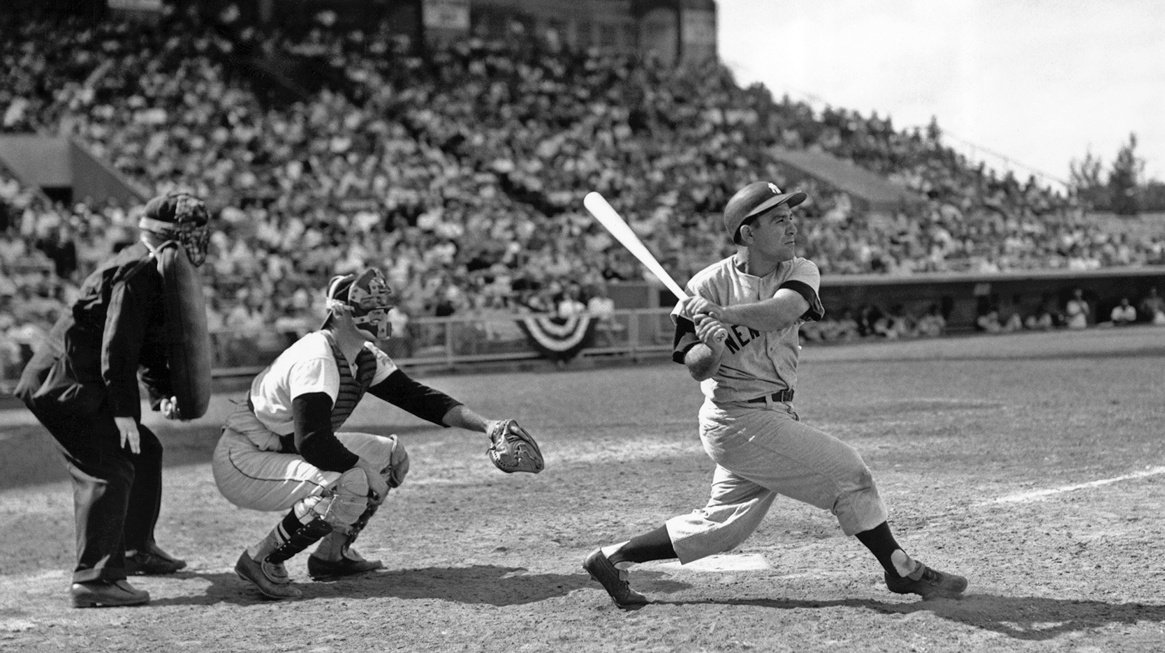 Yogi Berra of the Yankees Miami Stadium 1959