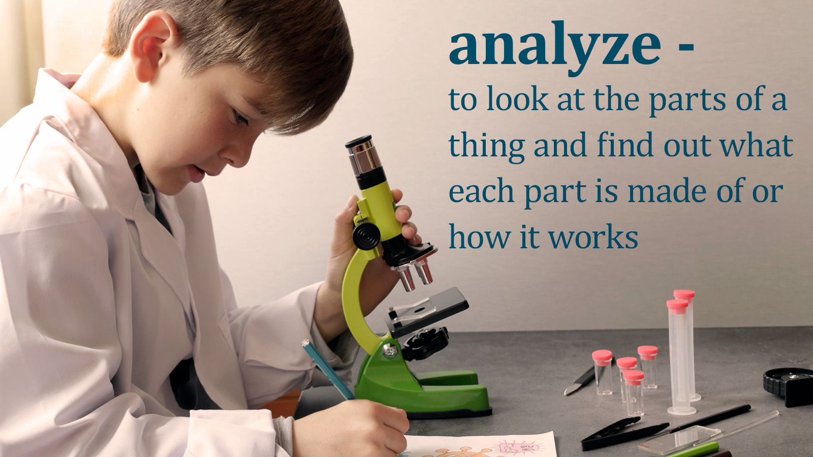 definition for science term analyze